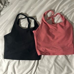Set of 2 old navy active crop top workout shirts